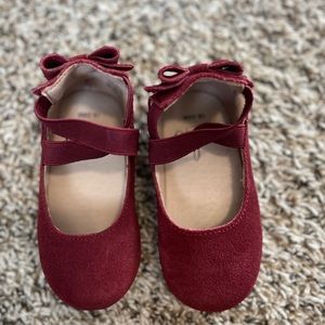 Monkey Feet Red Kids Shoes with Bows